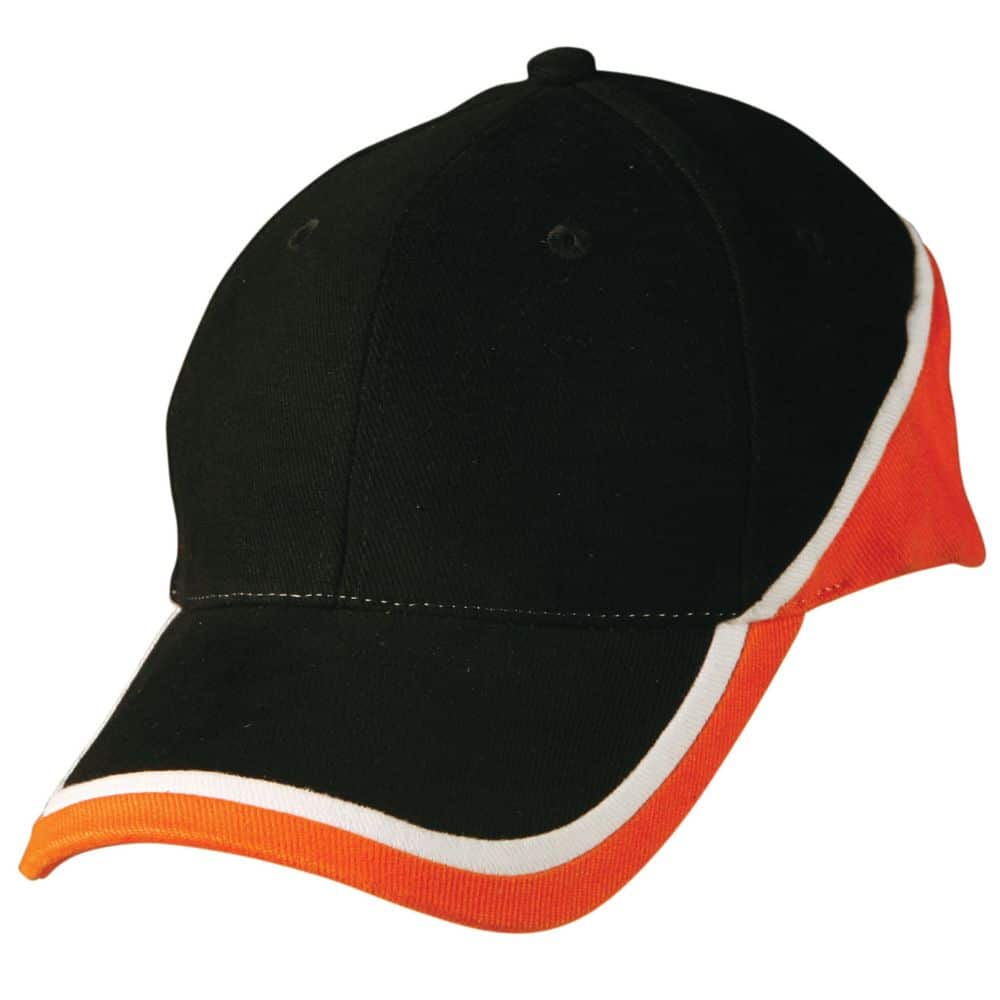 CH38_TRI-CONTRAST-COLOURS-CAP-Black-White.Orange