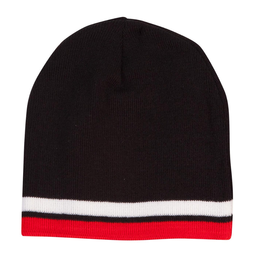 WS Contrast Stripe Beanie - CH63
