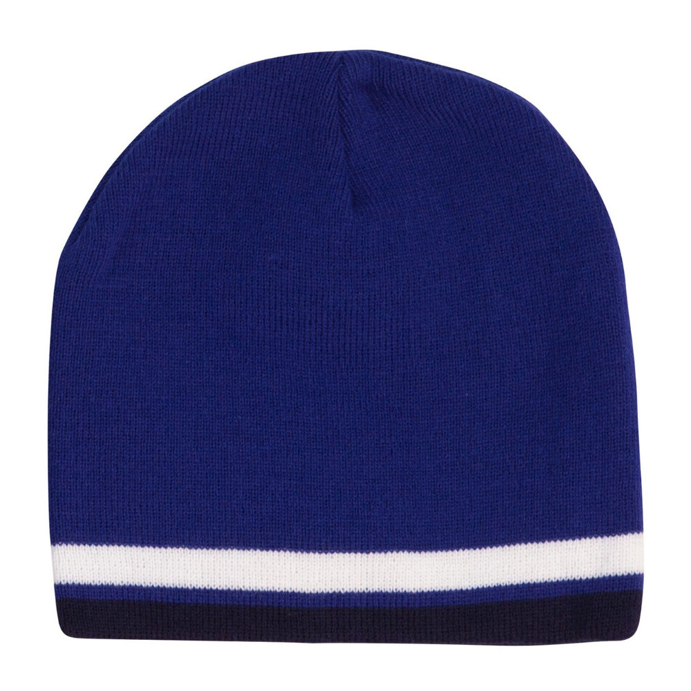 WS Contrast Stripe Beanie - CH63