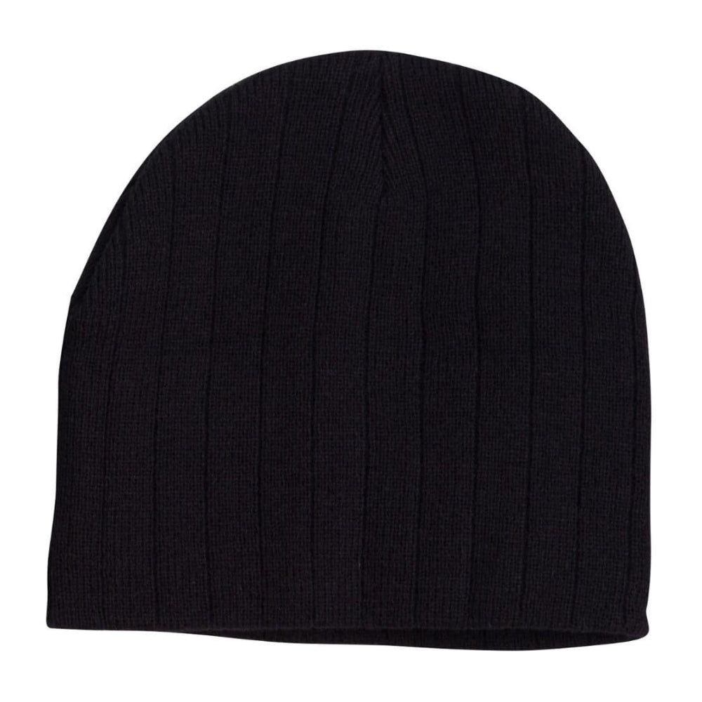 WS Cable Knit Beanie with Fleece Head Band - CH64