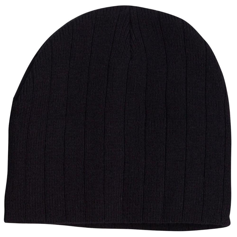 CH64_Cable-Knit-Beanie-With-Fleece-Head-Band-Black