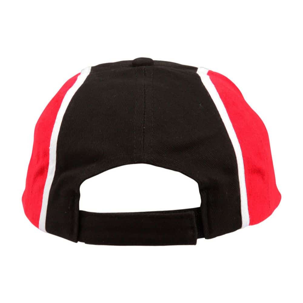 CH83_TRI-COLOUR-CAP-Black-White.Red-back