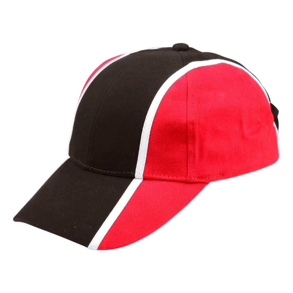 CH83_TRI-COLOUR-CAP-Black-White.Red-side