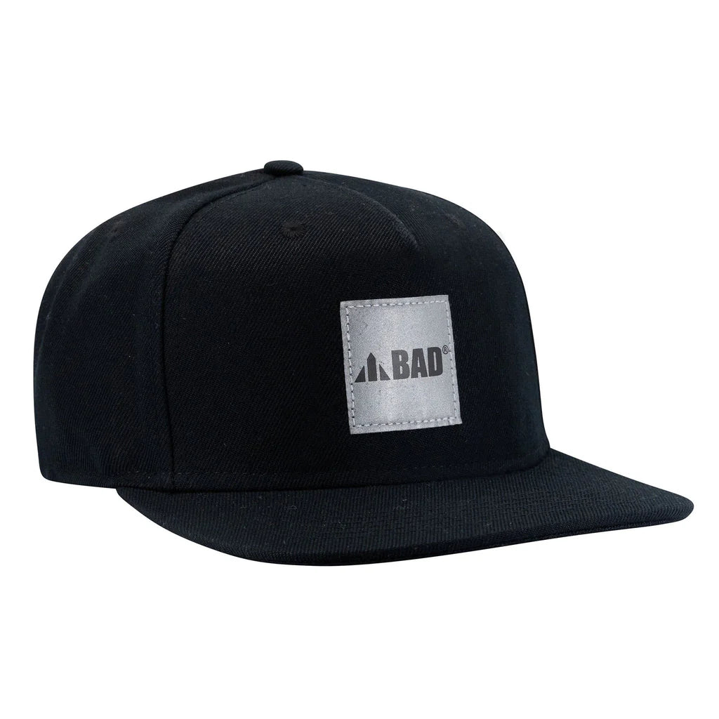 BD Snapback Flat-Brim Hat With Reflective Box Logo