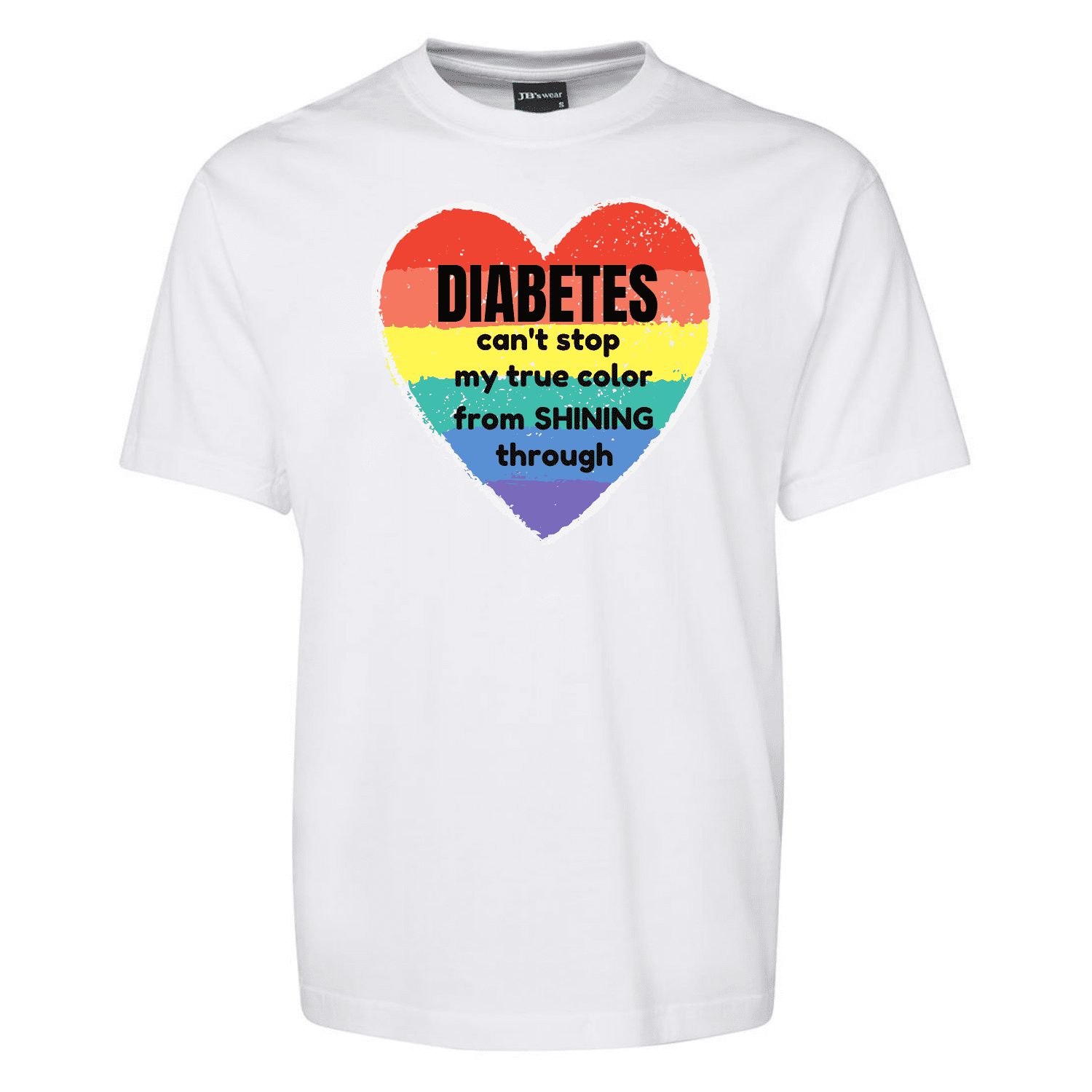 Diabetes-cant-stop-my-true-color-from-shining-through_White
