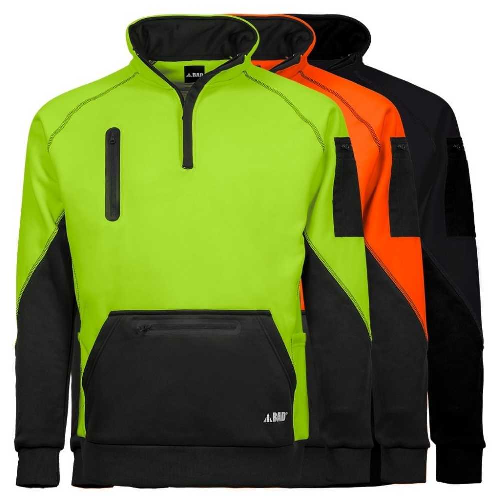 F2_Bad-Waterproof-Rain-Defend-Hi-Vis-Fleece-Zip-Jumper