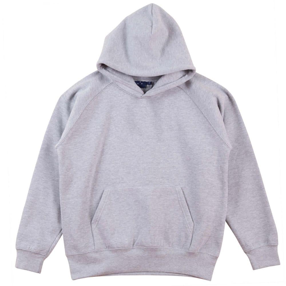 FL07K_WARM-HUG-Kids-Fleece-Hoodie-Grey