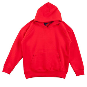 FL07K_WARM-HUG-Kids-Fleece-Hoodie-Red