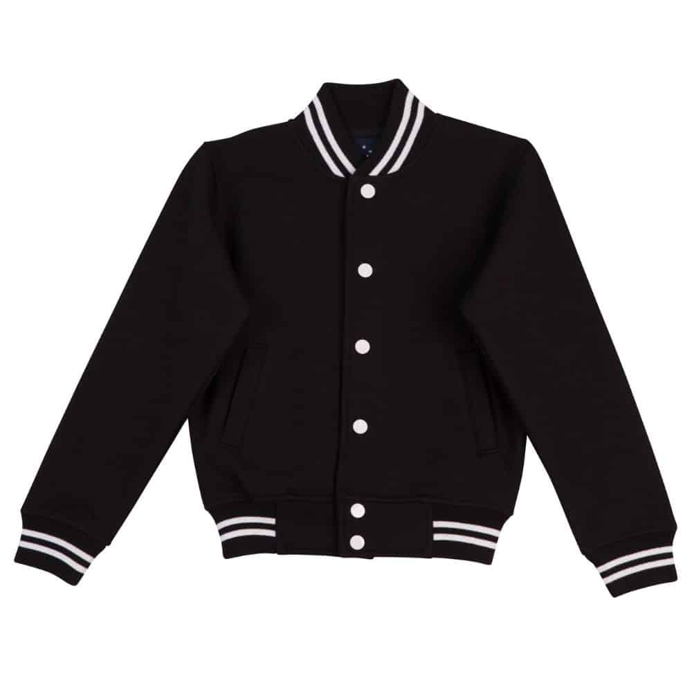 FL11K_FLEECE-LETTERMAN-Kids-Black-White