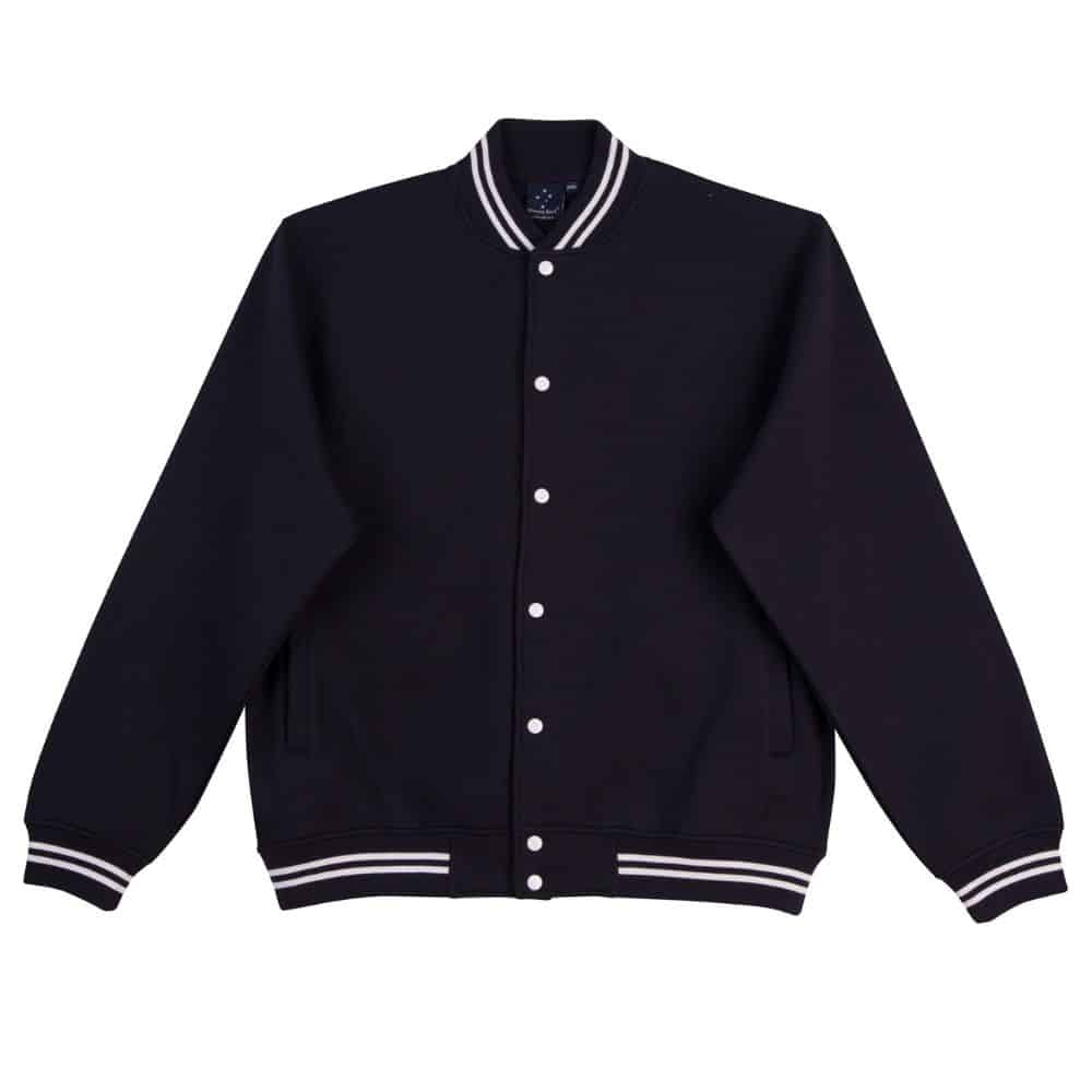 FL11K_FLEECE-LETTERMAN-Kids-Navy-White