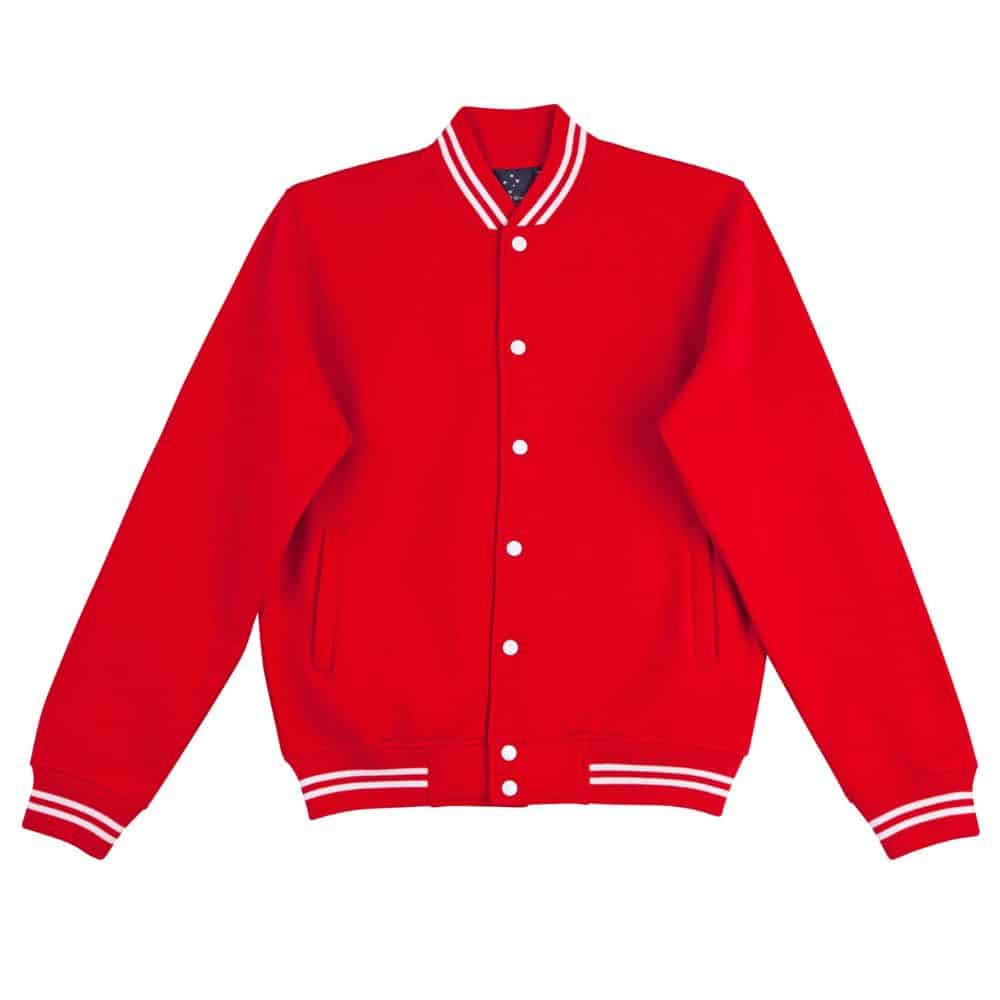 FL11K_FLEECE-LETTERMAN-Kids-Red-White