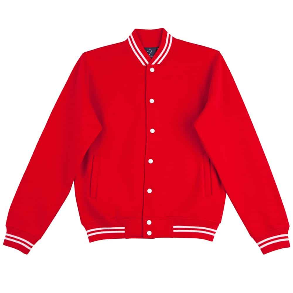 FL11_FLEECE-LETTERMAN-Unisex-Red-White