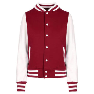 FO96UN_LadiesJunior Varsity Jacket-Maroon-White