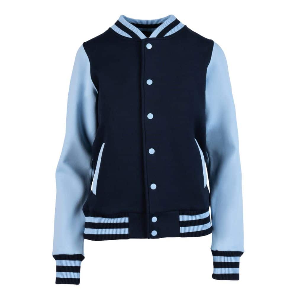 FO96UN_LadiesJunior Varsity Jacket-Navy-Sky