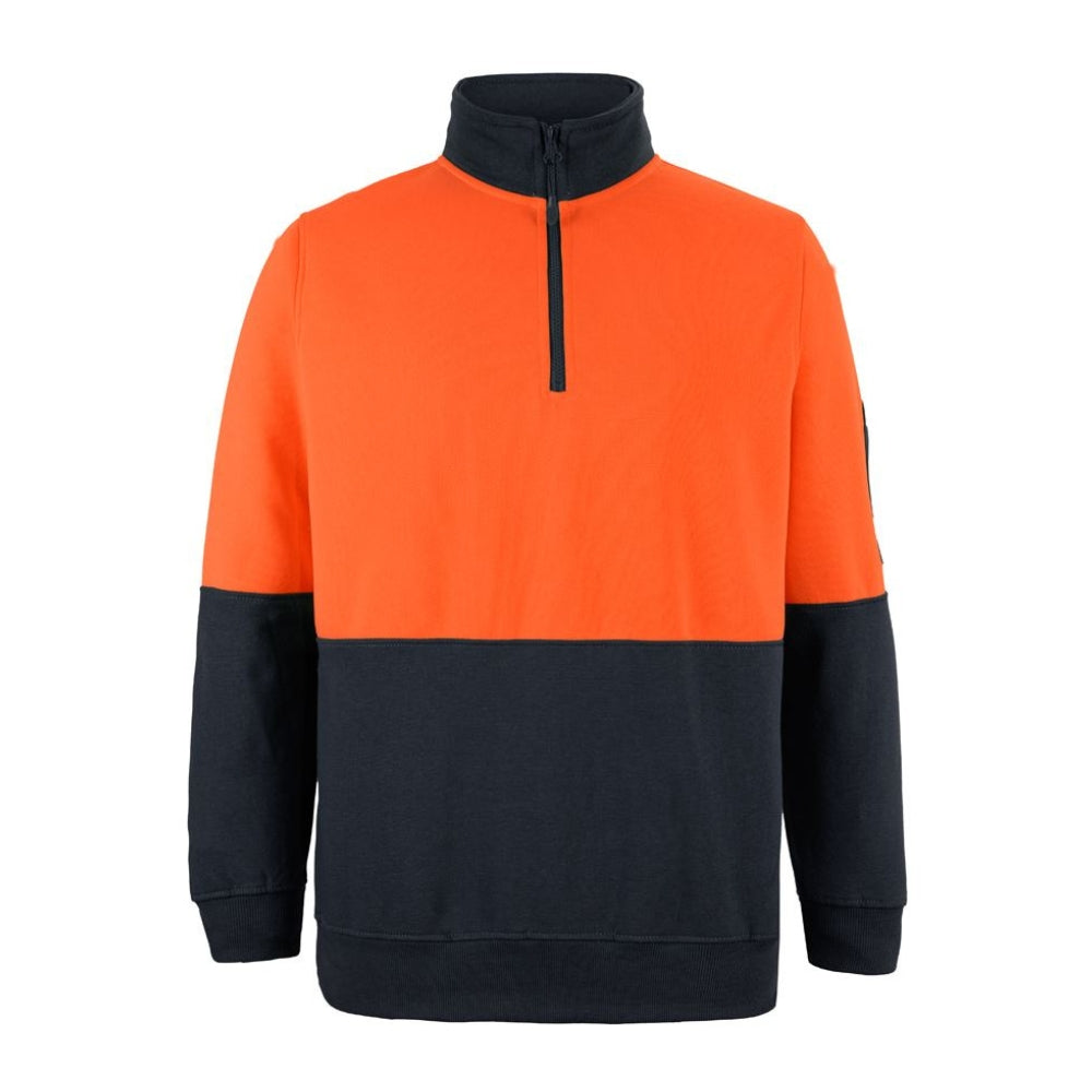 JB  Hi Vis 1/2 Zip Fleecy Sweat 6HVFH