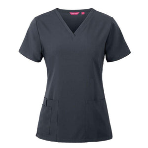 LADIES-NU-SCRUB-TOP-4SNT1-Graphite