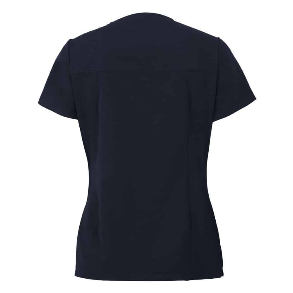 LADIES-NU-SCRUB-TOP-4SNT1-Navy-back