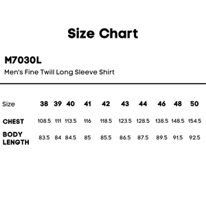 M7030L_Size-Chart