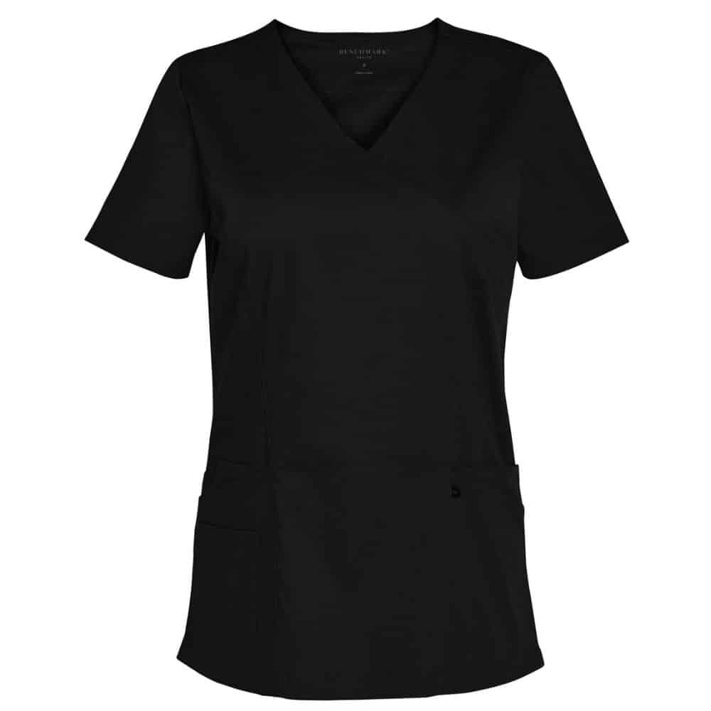 M7640-LADIES-SCRUB-TOP_Black