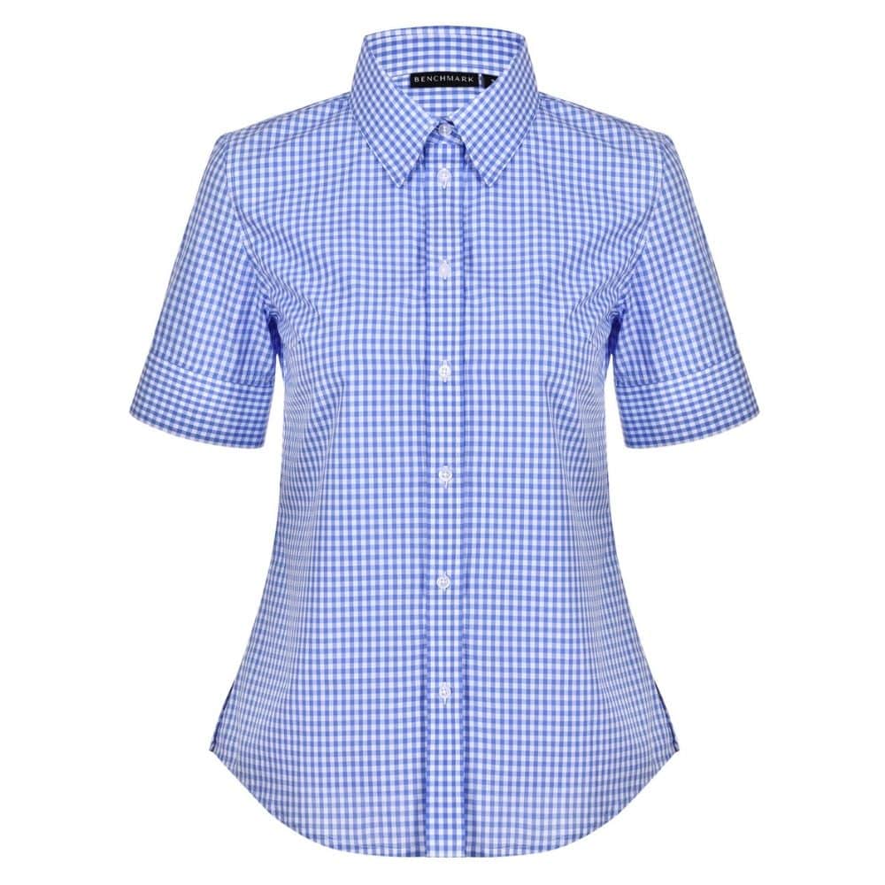 M8300S_WS_Ladies-Gingham-Check-Short-Sleeve-Shirt_Skyblue.White_