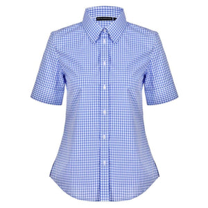 M8300S_WS_Ladies-Gingham-Check-Short-Sleeve-Shirt_Skyblue.White_