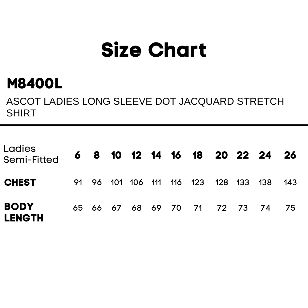 M8400L_Size-Chart