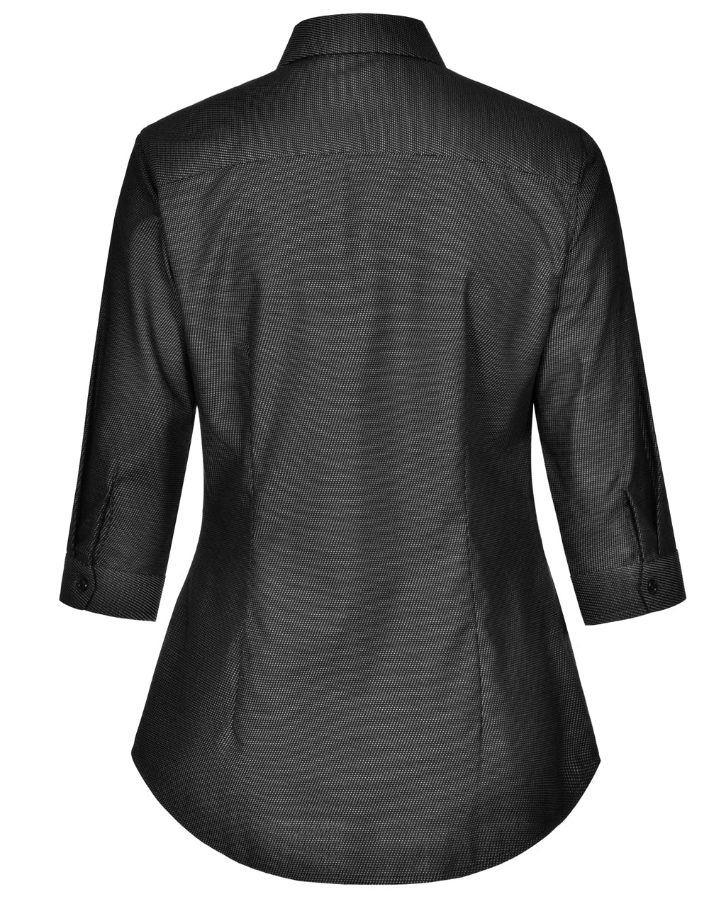 WS Ascot Ladies 3/4 Sleeve Dot Jacquard Stretch Shirt - M8400Q
