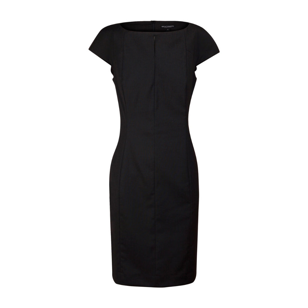 WS Ladies’ Wool Blend Stretch Cap Sleeve Dress - M9281