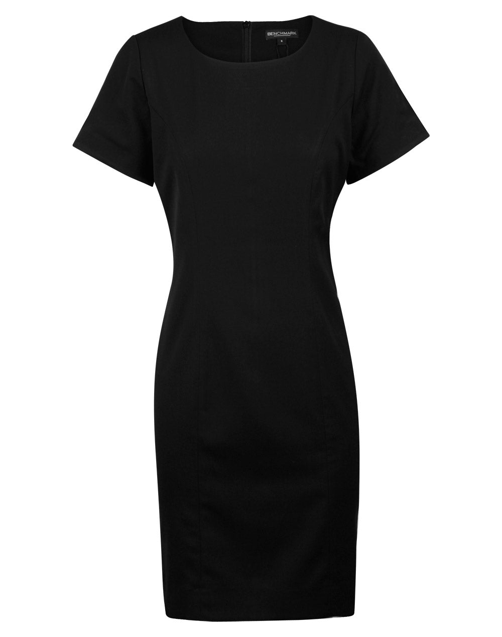 WS Ladies’ Poly/Viscose Stretch, Short Sleeve Dress - M9282