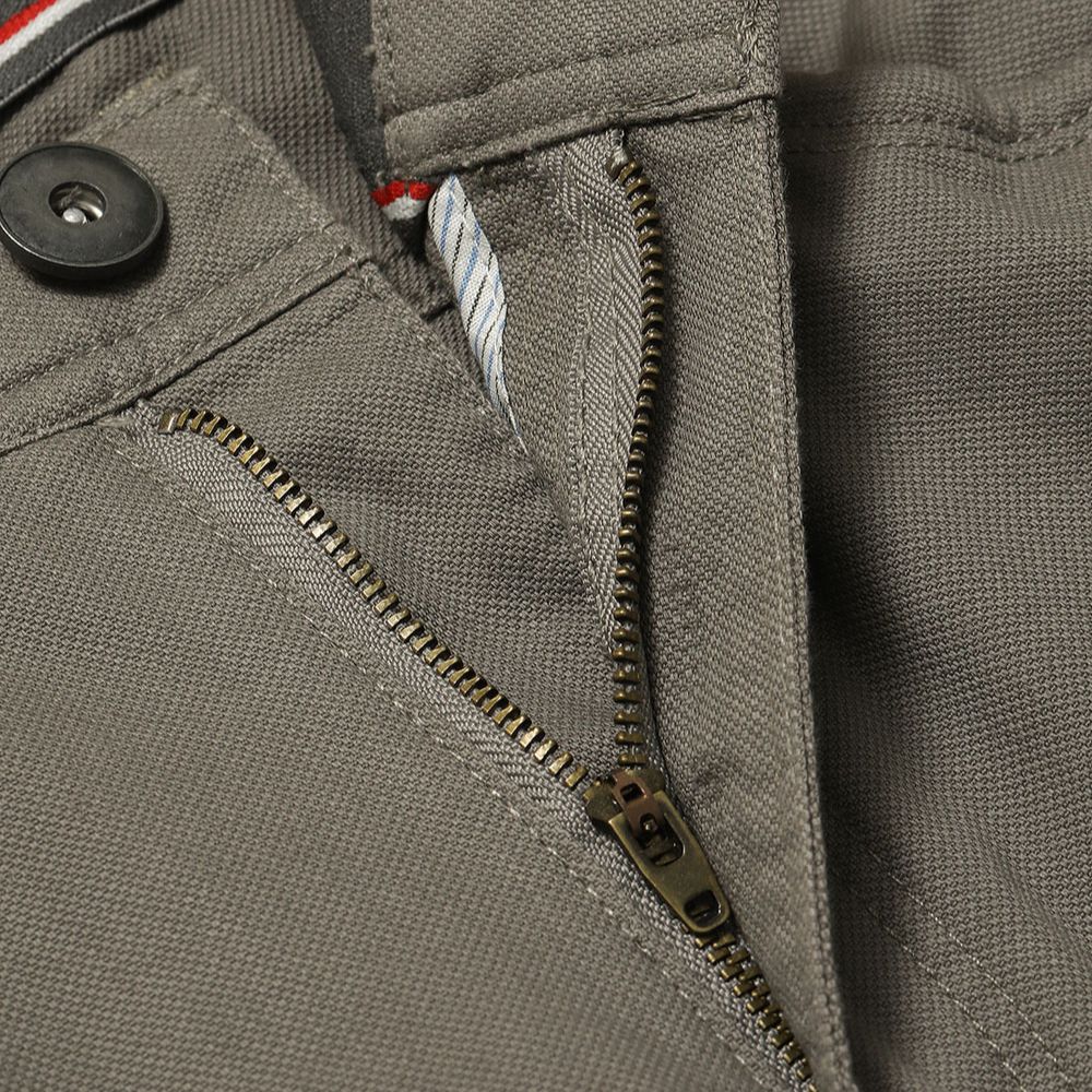 M9392_JEAN STYLE FLEXI CHINO PANTS Ladie's-Vintage Grey-zipper