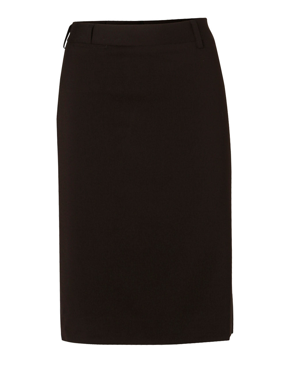 WS Women's Poly/Viscose Stretch Mid Length Lined Pencil Skirt - M9471