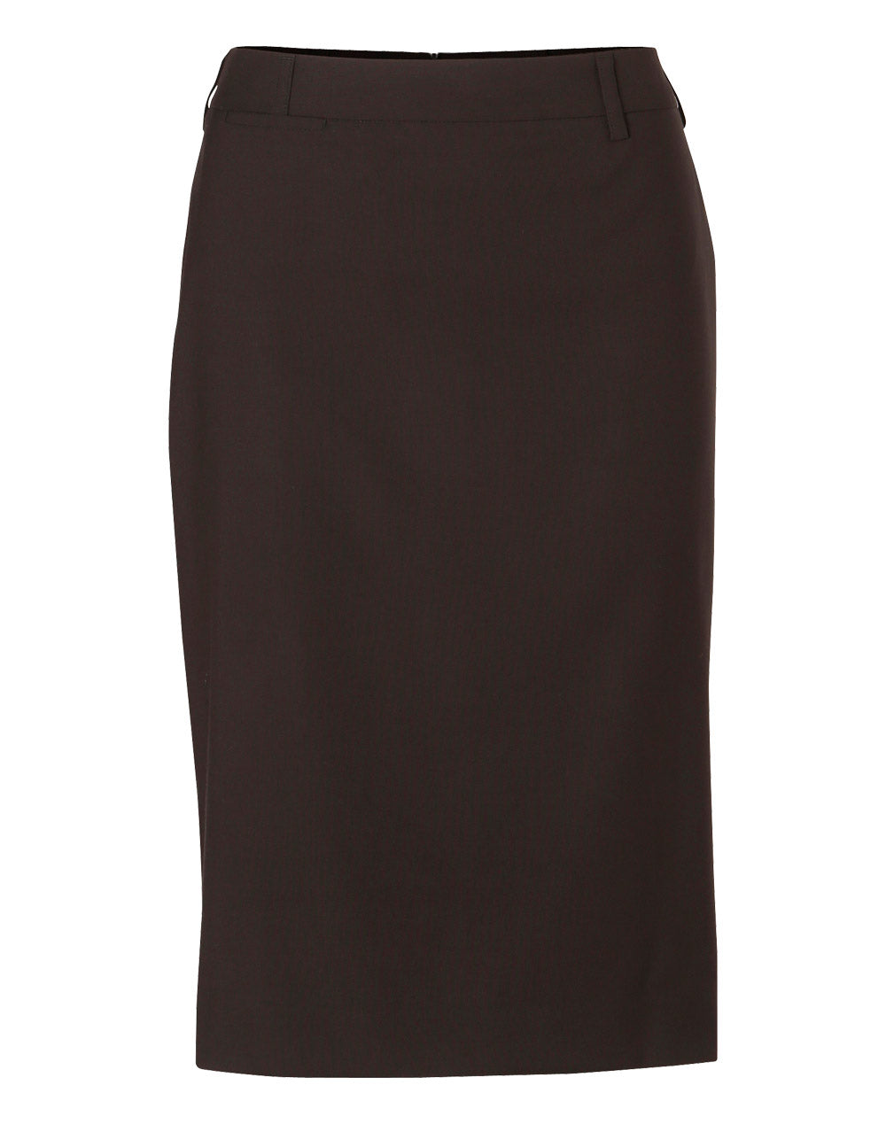 WS Women's Poly/Viscose Stretch Mid Length Lined Pencil Skirt - M9471