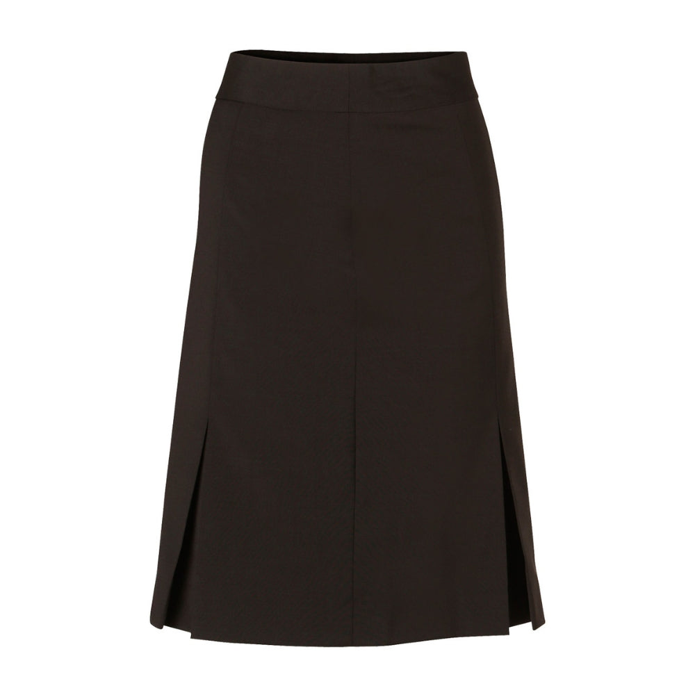 WS Women's Wool Blend Stretch Pleated Skirt - M9473