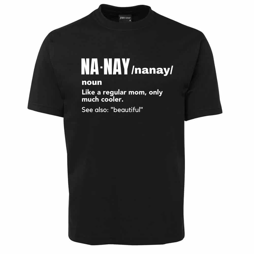 Nanay Meaning_Black Tees