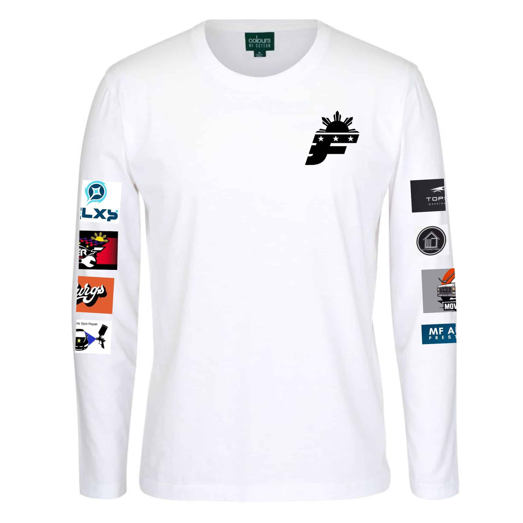 PINOY FIL CLUB-Long Sleeve-White-front