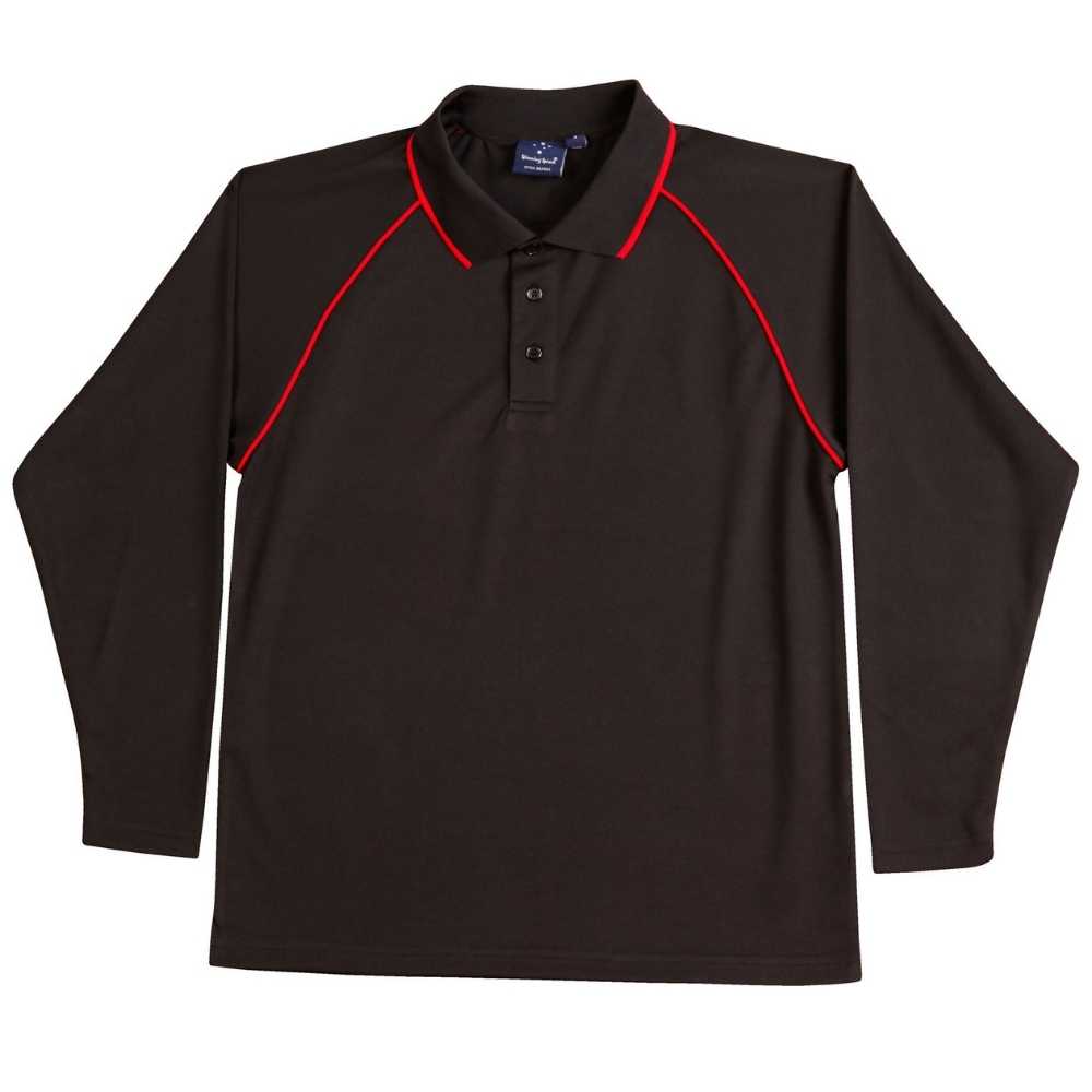 PS43K_Champion-Plus-Kids_Long-Sleeve-Polo_Black-Red