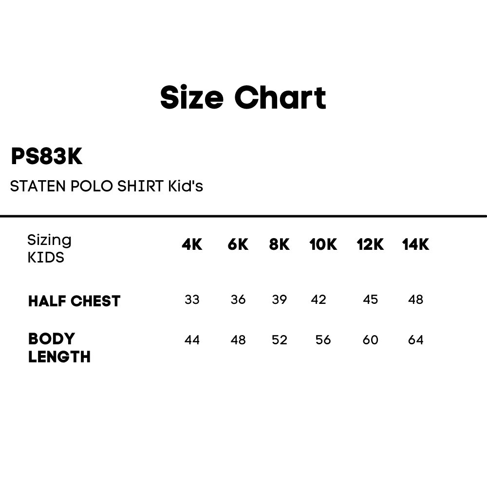 PS83K_Size-Chart