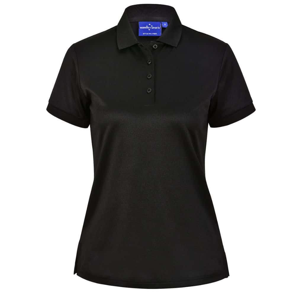 PS92_LADIES-SUSTAINABLE-POLYCOTTON-CORPORATE-SS-POLO-Black