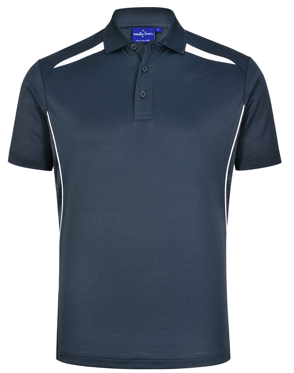 WS Mens Sustainable Poly/Cotton Contrast SS Polo - PS93