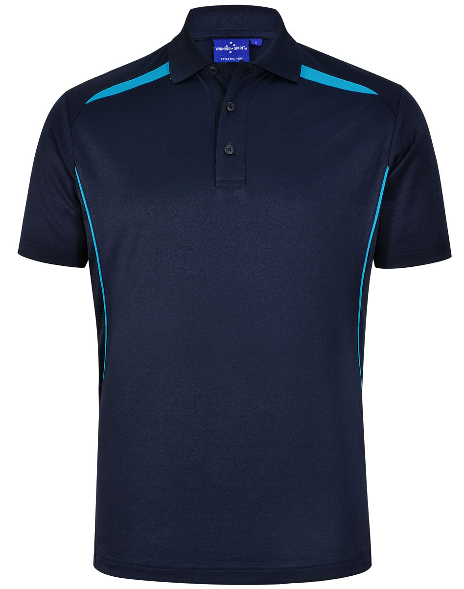 WS Mens Sustainable Poly/Cotton Contrast SS Polo - PS93