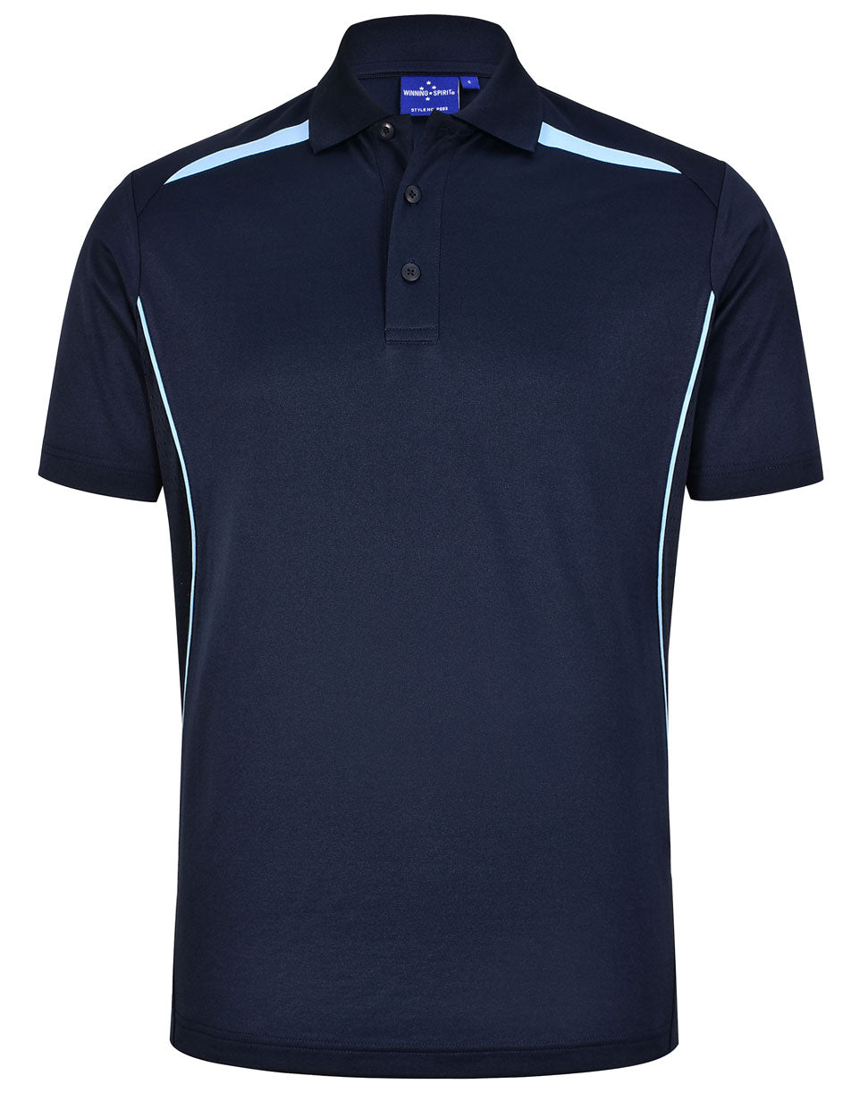 WS Mens Sustainable Poly/Cotton Contrast SS Polo - PS93