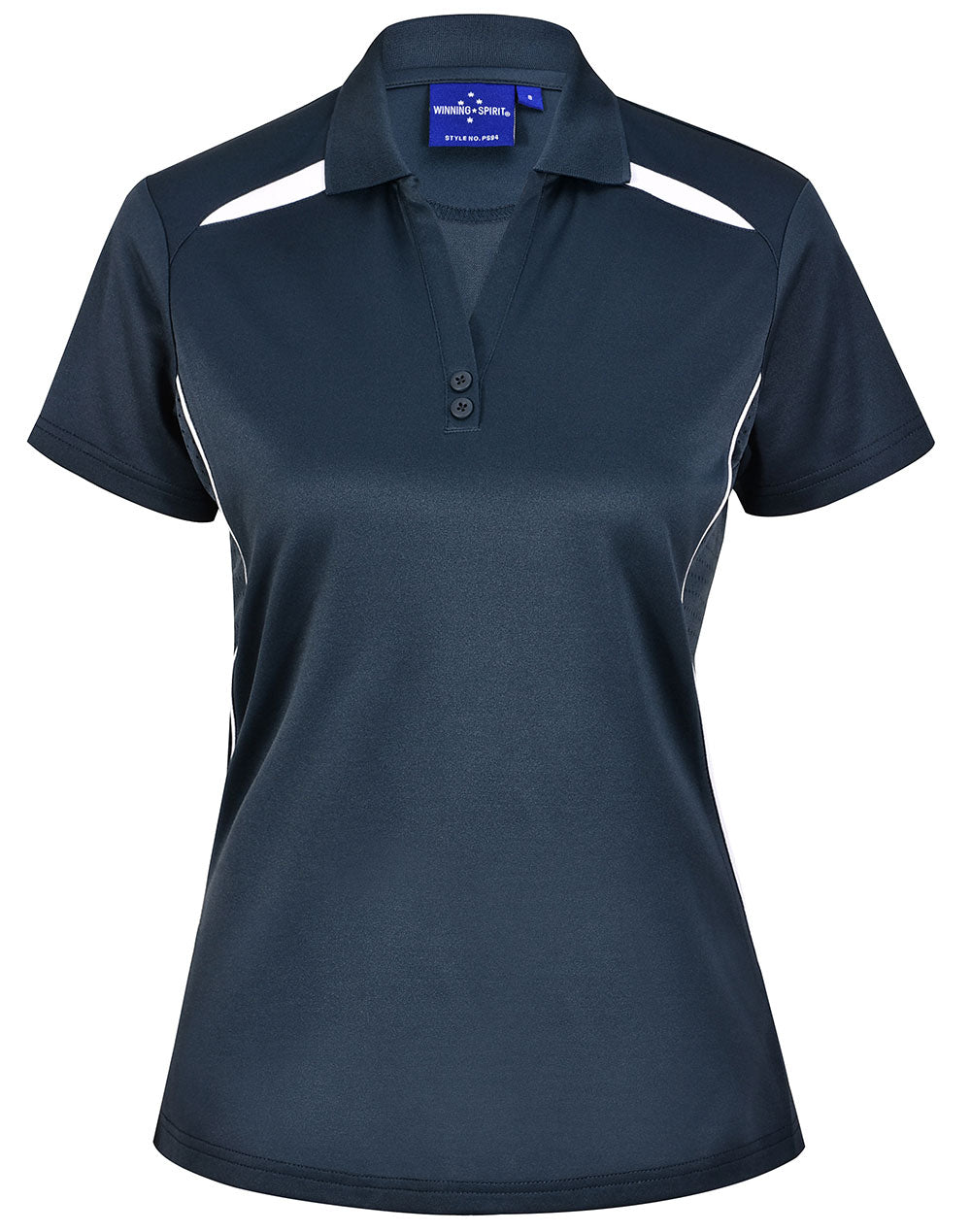 WS LADIES SUSTAINABLE POLY/COTTON CONTRAST SS POLO - PS94