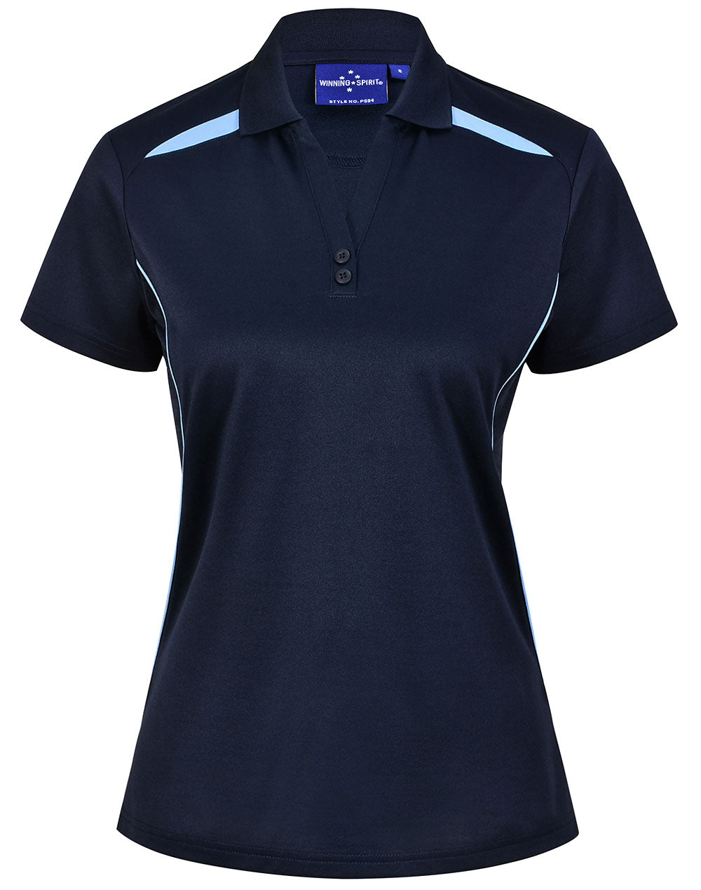 WS LADIES SUSTAINABLE POLY/COTTON CONTRAST SS POLO - PS94