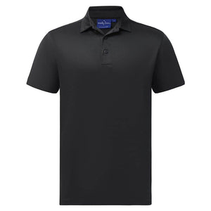 PS95_SUSTAINABLE JACQUARD KNIT POLO Men's-Coal