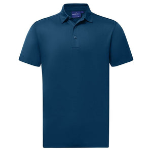 PS95_SUSTAINABLE JACQUARD KNIT POLO Men's-Crew Navy