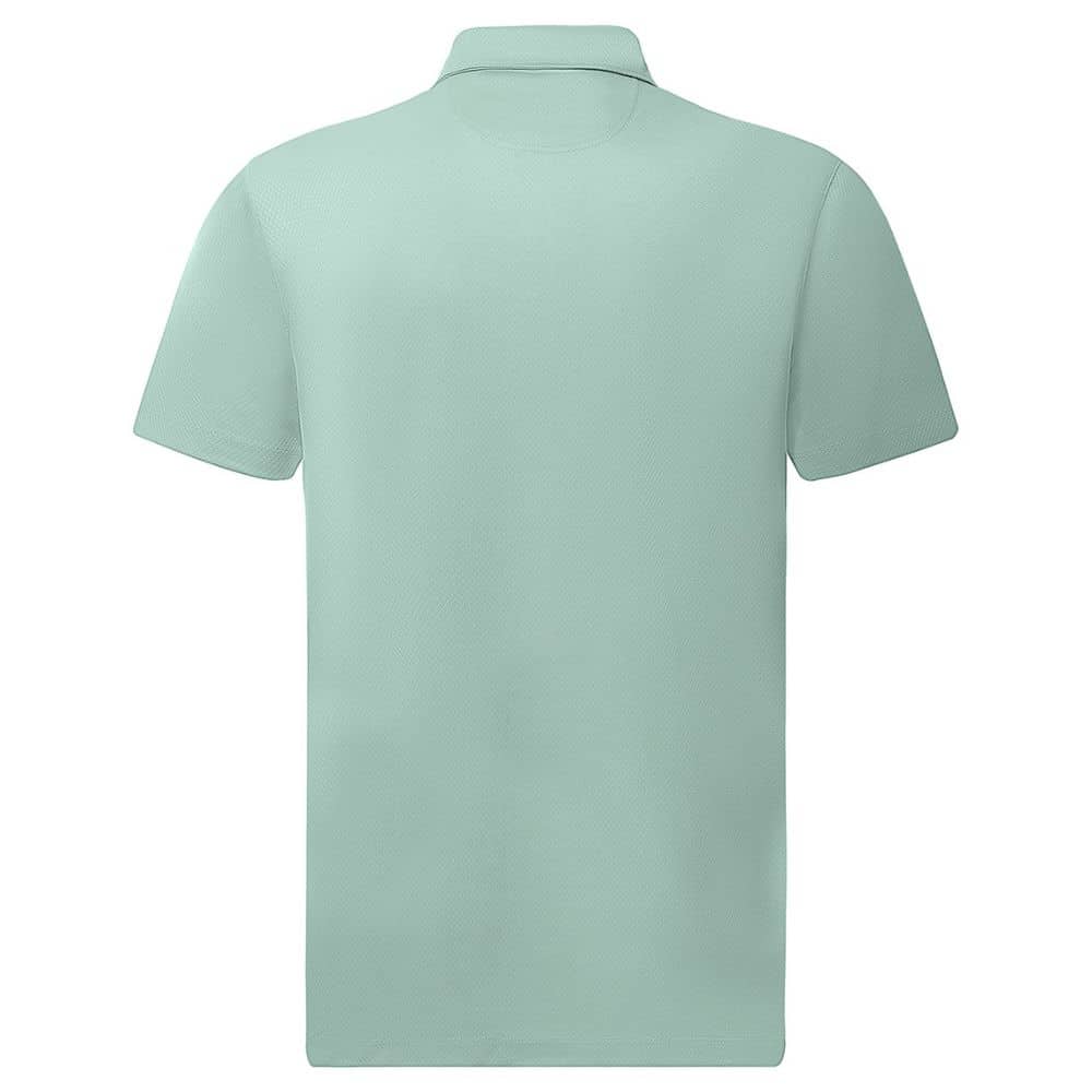 PS95_SUSTAINABLE JACQUARD KNIT POLO Men's-Soft Mint-back