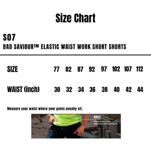 S07_Bad_Saviour-Elastic-Waist-Work-Short-Shorts_Size-Chart