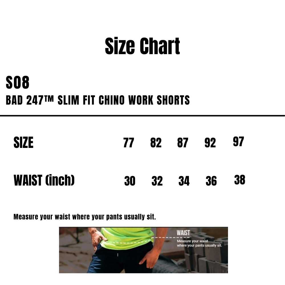 S08_Bad_247-Slim-Fit-Chino-Work-Shorts_Size-Chart