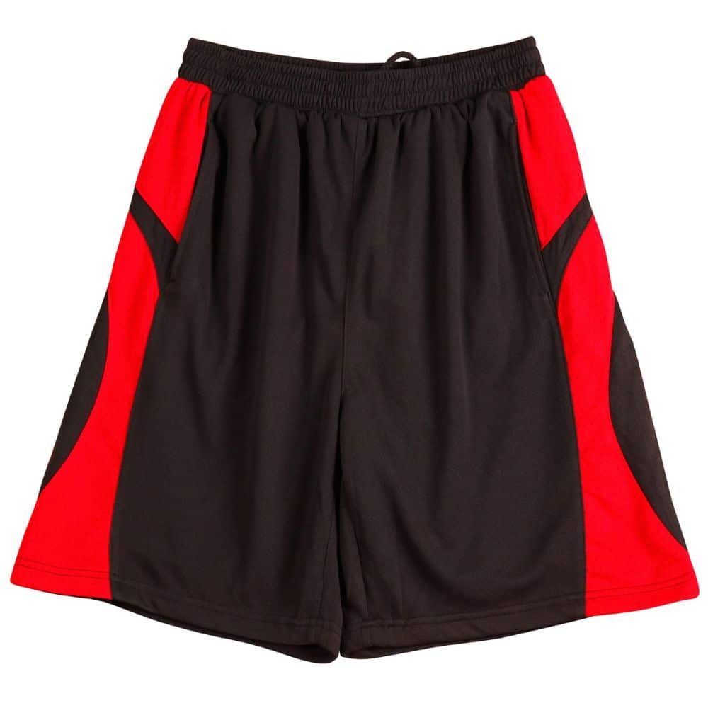 SS23_SLAMDUNK-SHORTS-Adult-Black-Red