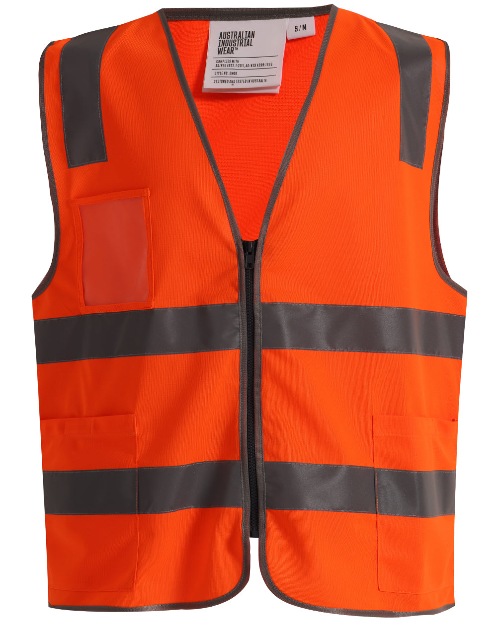 WS Unisex Hi-Vis Safety Vest with ID & Utility Pockets - SW04
